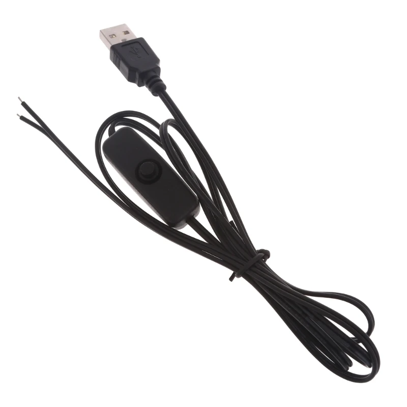 SS8S Indoor Use USB DIY Soldering Power Cord with for 5V LED Lights Fans