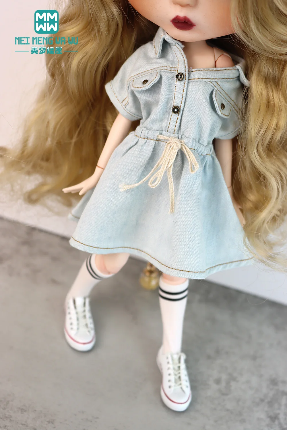 

28cm Blyth Azone OB22 OB24 Doll Clothes Stylish denim skirt Toys Gift