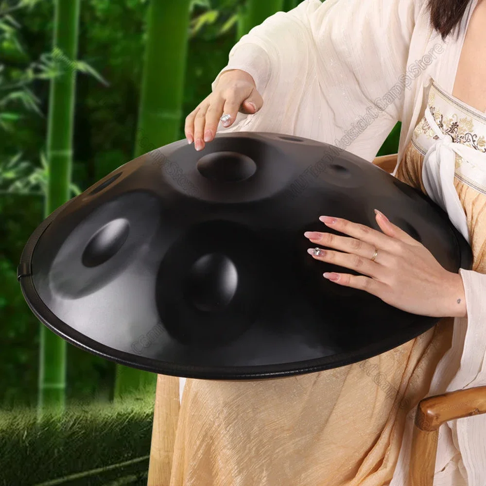 

440HZ handpan drum 9 tone 18 inch steel tongue drum G key yoga meditation instrument professional performance tambor