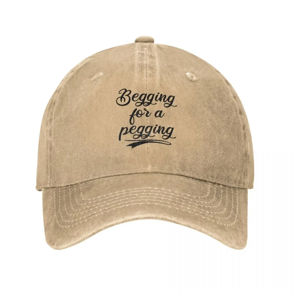 Begging For A Pegging Fitted Baseball Caps Snapback Denim Fabric Hats Outdoor Adjustable Casquette Sports Baseball Cowboy Hat