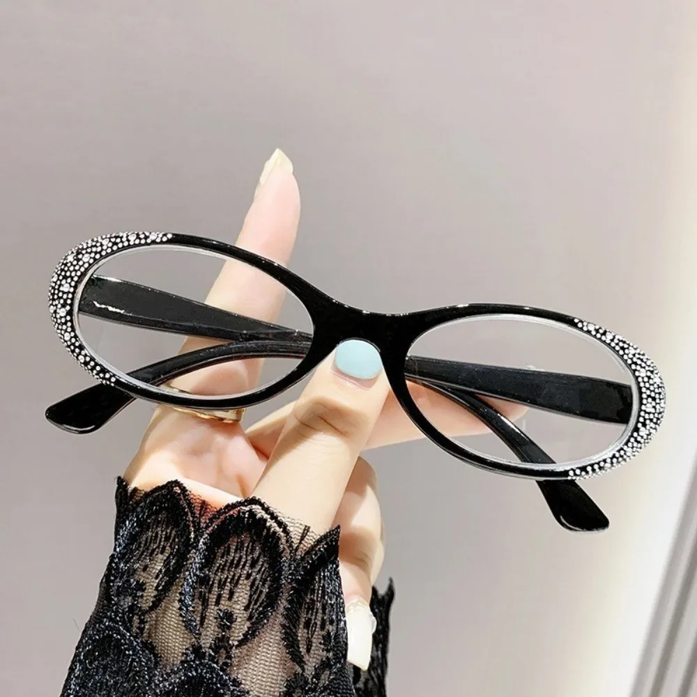 Retro OvalFrame Men Women Metal Reading Glasses  Anti Blue Light Hyperopia Eyewear Presbyopia Elderly Eyeglass image 5