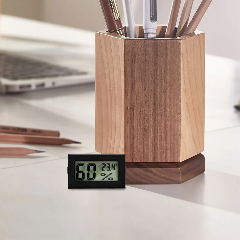 Termometer Digital Mini Kompak Higrometer Pengukur Kelembapan Suhu Dalam Ruangan Monitor Kelembapan Ruangan Perangkat Portabel