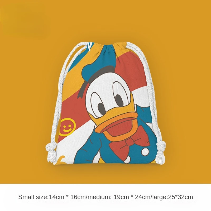 Disney Donald Daisy Duck borsa portaoggetti con coulisse articoli da toeletta custodia per cosmetici custodia per bambini Cartoon peluche Candy sacchetti regalo di compleanno