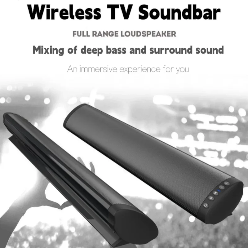 

BS-41 HIFI звуковая колонка, настольная настенная беспроводная звуковая панель для телевизора, портативная Bluetooth колонка, домашний кинотеатр с FM-радио