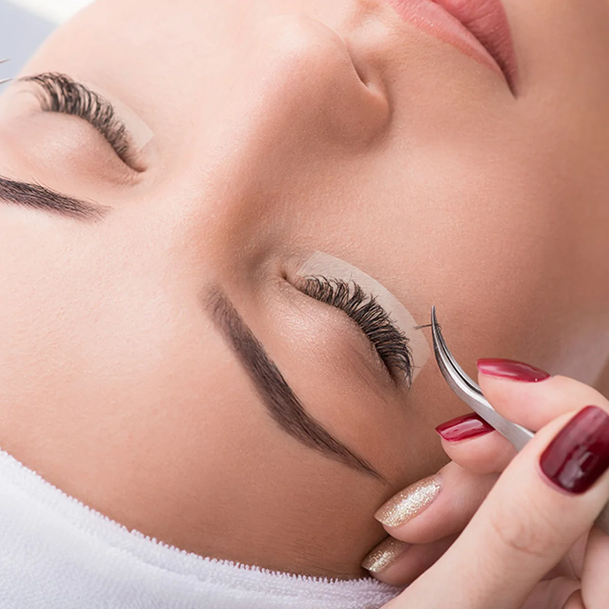 

6Pcs Eyelash Isolation Tape Lint Free Adhesive Tools for Eyelash Extensions Insulate Grade Easy Convenient