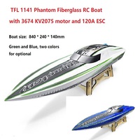 TFL 1141 Phantom O-style Electric Fiberglass RC Racing Boat Speedship with 3674 KV2075 motor&120A ESC