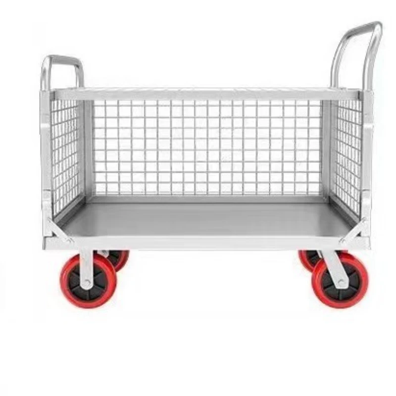 

Fence trolley Grid cart Truck with guardrail Flat trolley Push truck Pull goods