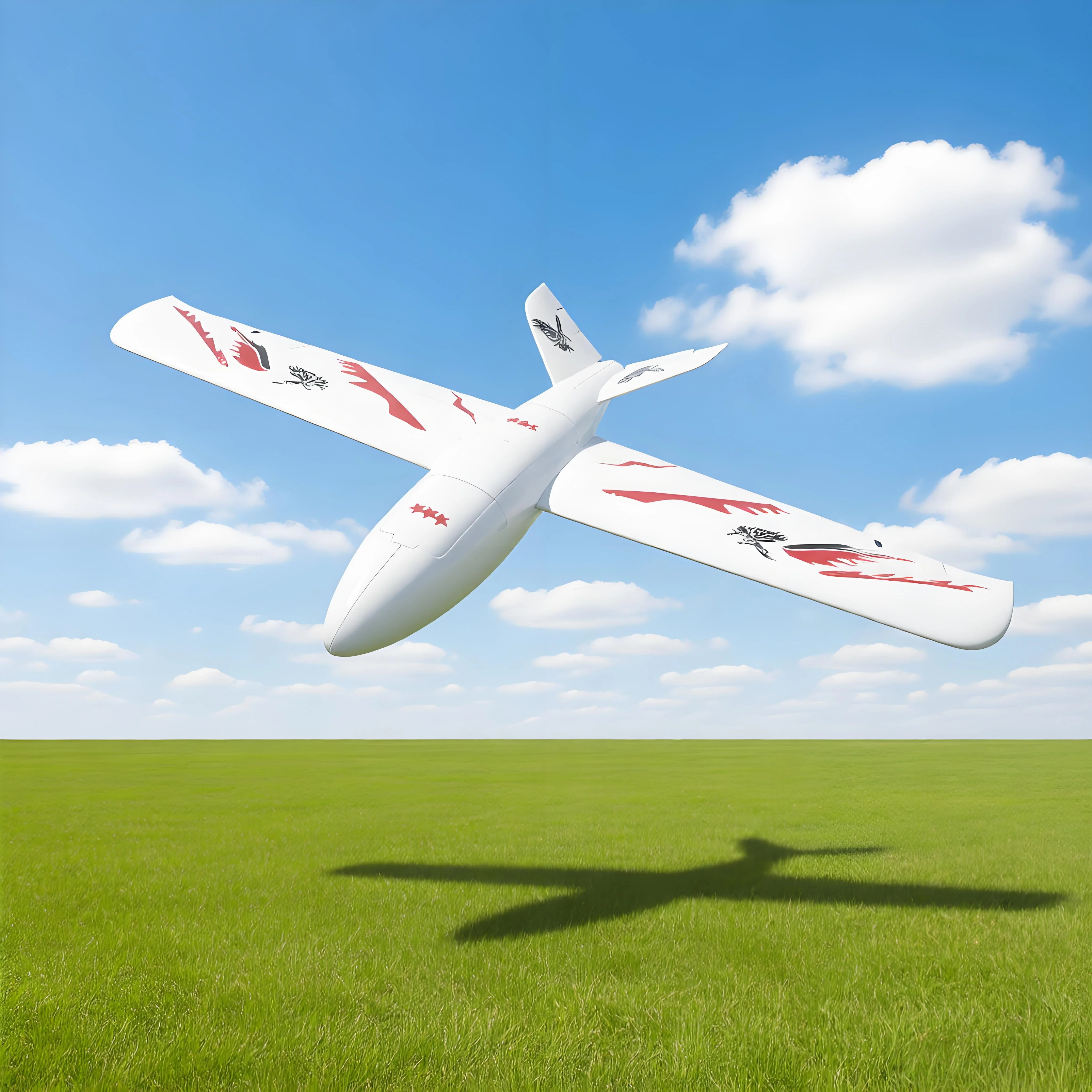 Diy Remote-Controlled Aircraft Fixed Wing Is Suitable For Adult Toy Model Airplane Fixed Wing Assembly Resistant To Drops