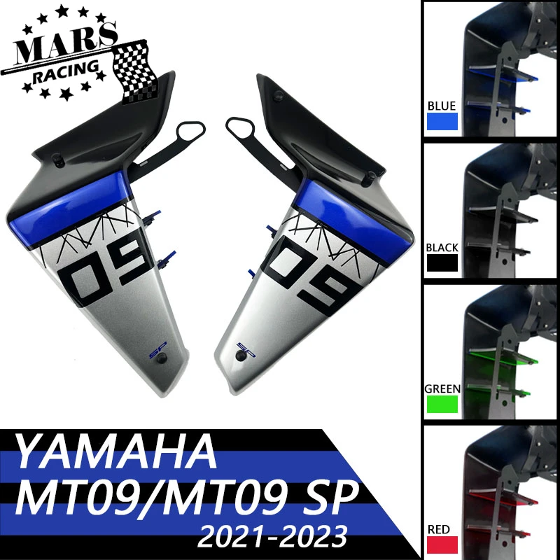 

Для YAMAHA MT-09 MT09 SP 2021 2022 2023 мотоциклетные Alerones Sport Downforce Laterales голый передний спойлер Winglet аэродинамический Wi