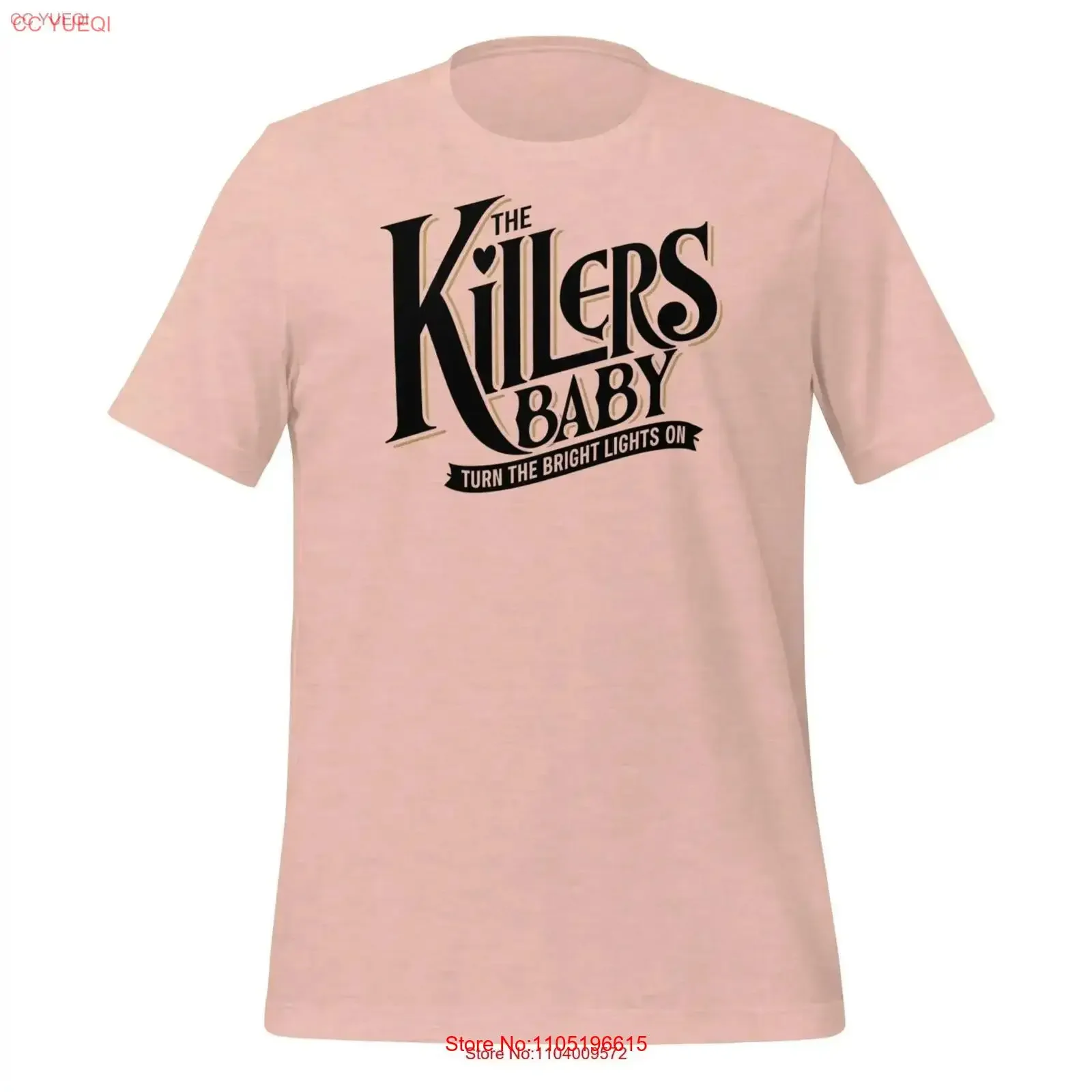 The Killers T shirt Bright Lights baby turn on Brandon Flowers Las Vegas gift unisex multiple colours vintage Washed graphic
