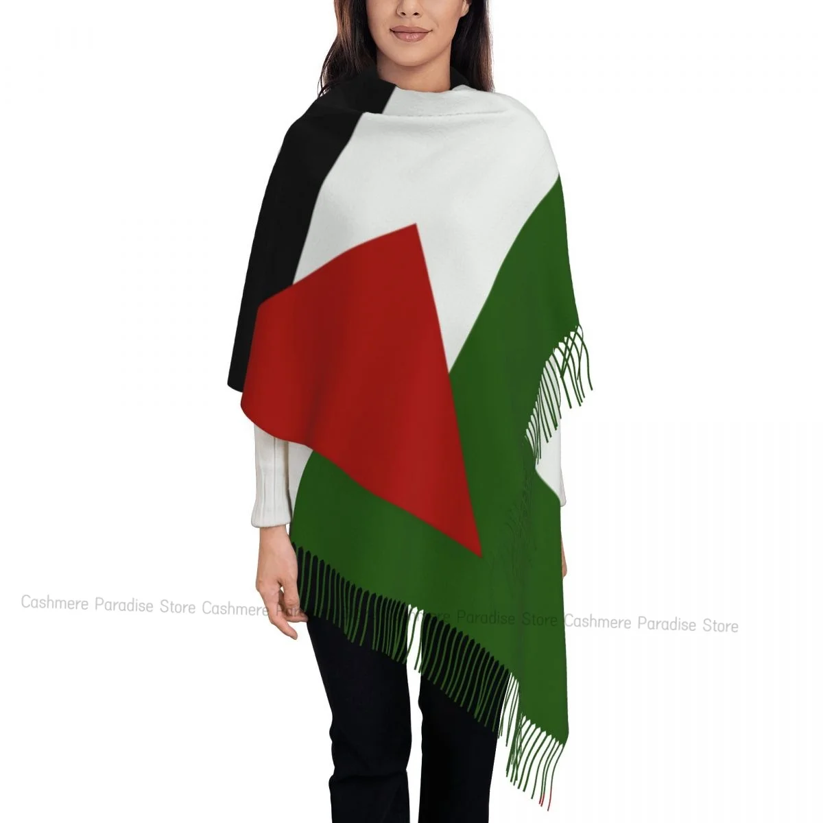 

Палестинский плюшевый шарф для мужчин и женщин, зимние теплые шарфы, шаль, палестинский шарф