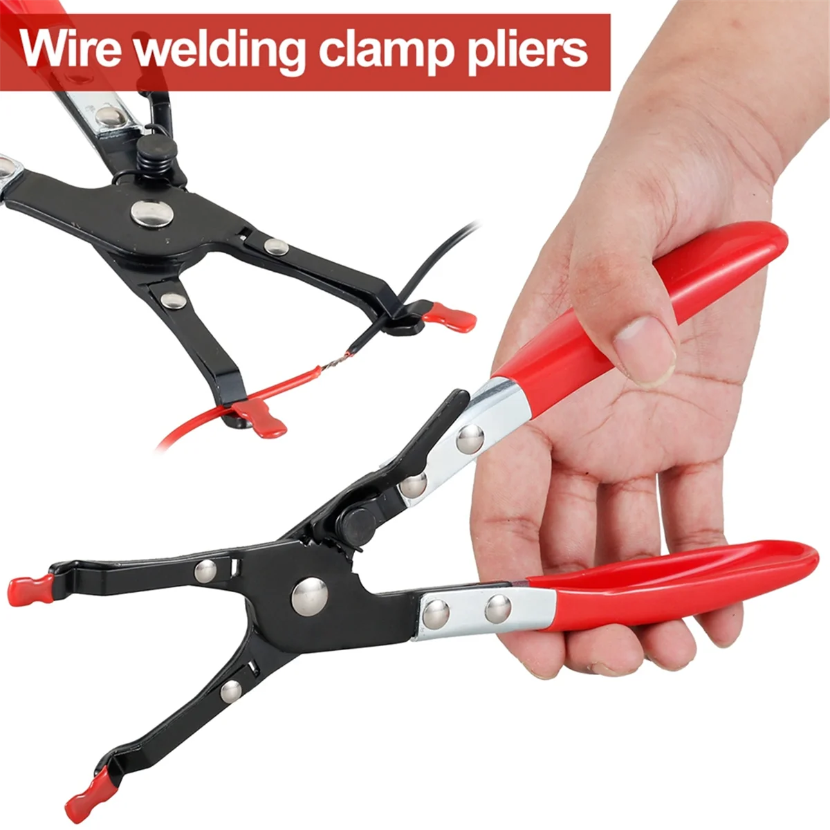 Car Vehicle Soldering Aid Pliers Metal Wire Welding Clamp Aid Plier Hold Wires Vehicle Repair Maintenance ToolJAS