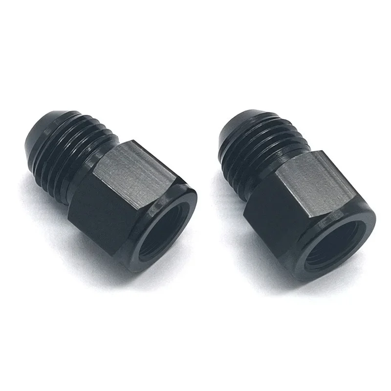 

Aluminum Black 6AN Male to 4an Female Flare Fitting Reducer Adapter for AN Flare Fitting Conversion