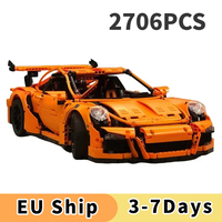 2704pcs Technicial GT3 RS Car 42056 Building block Bricks Compatible for Boys Gifts Constructor Model Building for Adults
