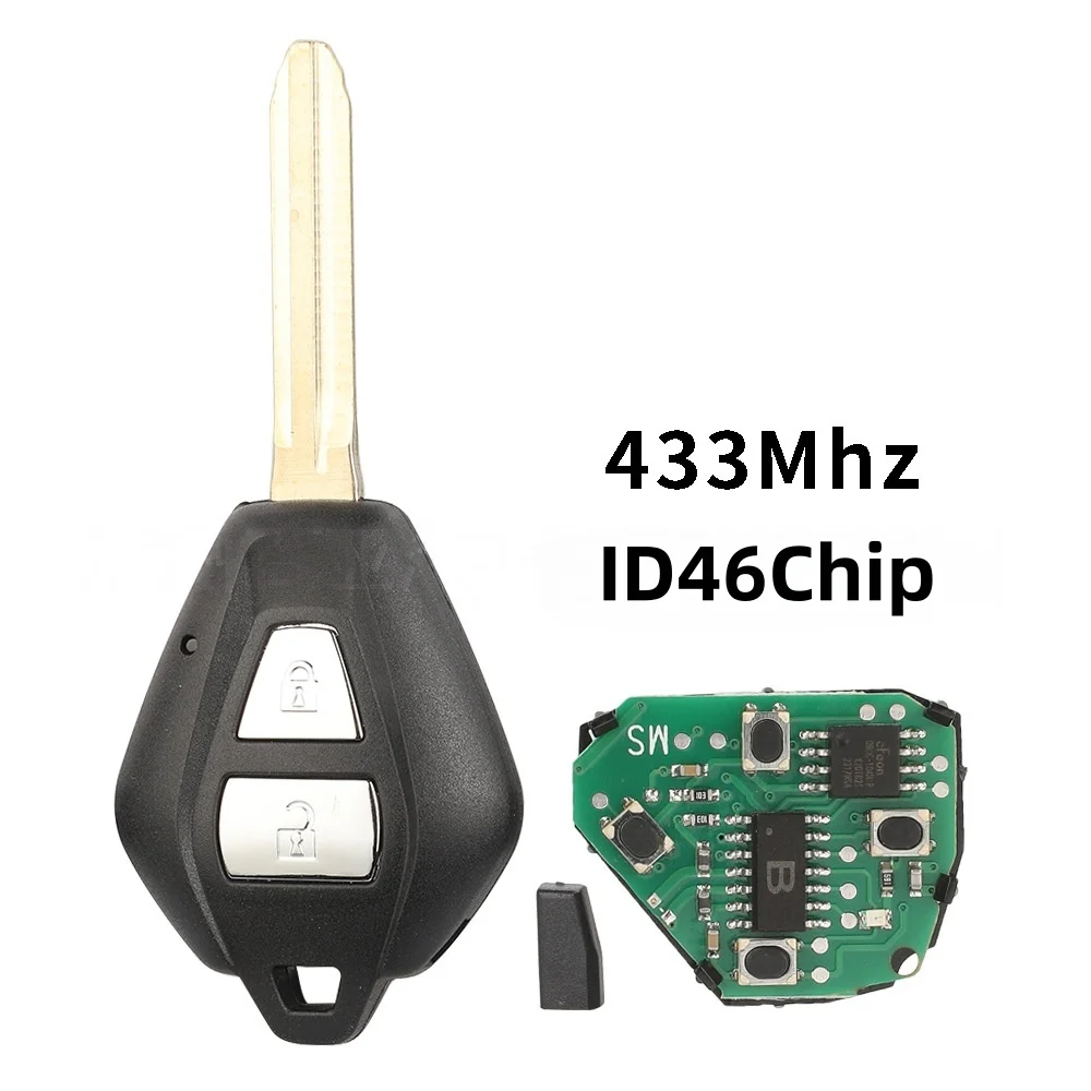

Подходит для Isuzu, 2 клавиши, прямая плата D-Max, пульт дистанционного управления, автомобильный ключ 433, чип ID46 с частотой