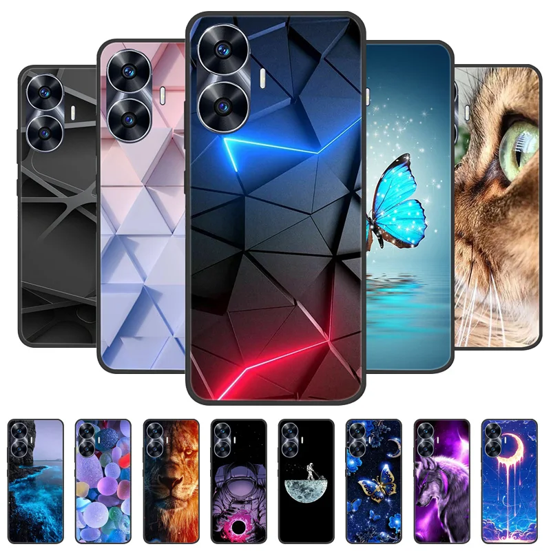 

for Realme C55 Case Silicon Soft TPU Back Cover for Oppo Realme C55 Global Phone cases Realme C 55 4G 6.72" Protect Coque bags