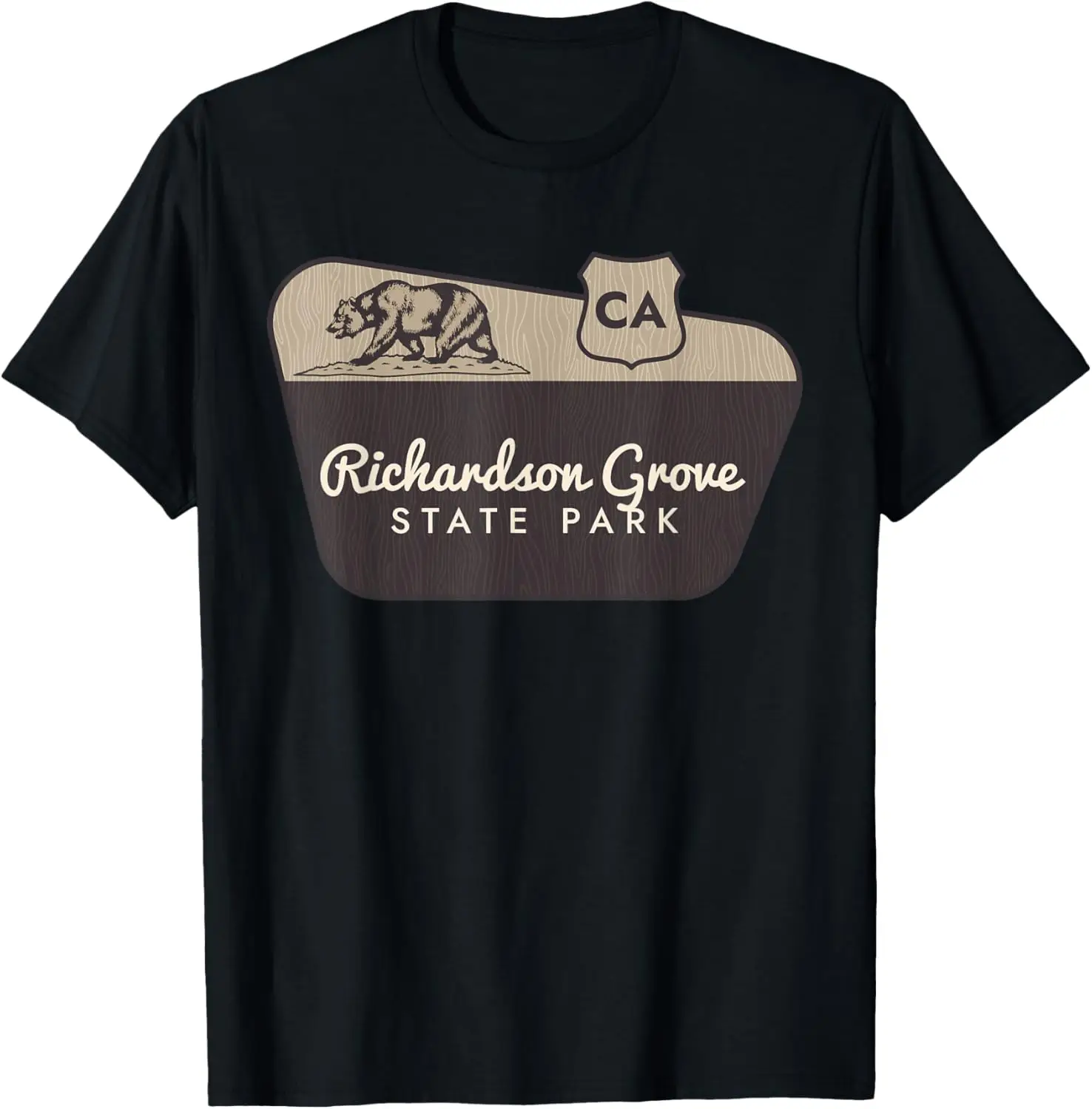 Richardson Grove State Park California Welcome Sign Vacation T-Shirt