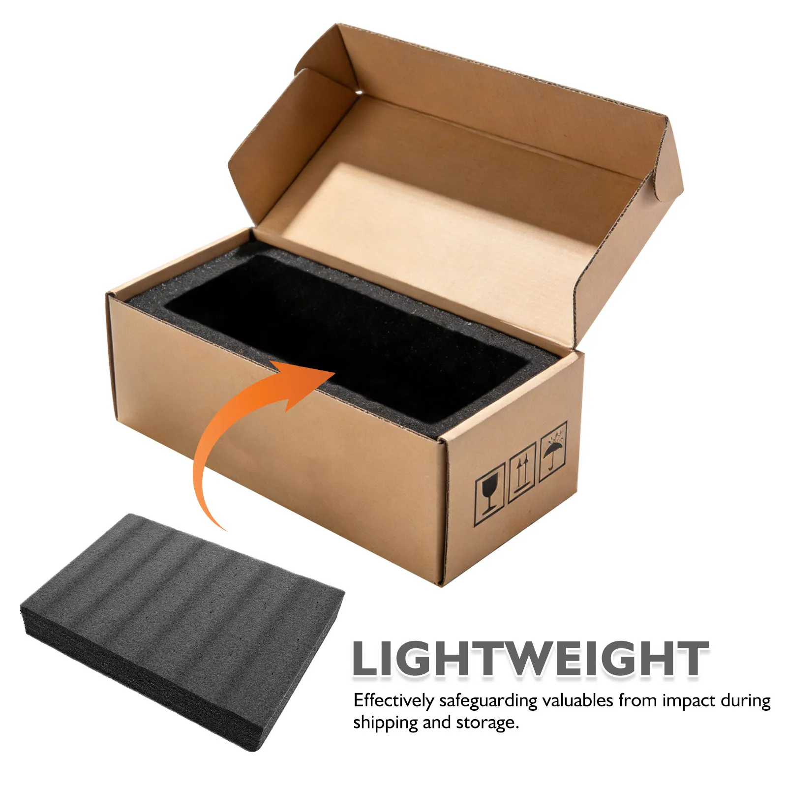 2Pcs Foam Packing Sheets for Shipping Black Polyethylene Foam Sheet Thick Padding Board Protective Packaging Filler 13.8x9.8x2in