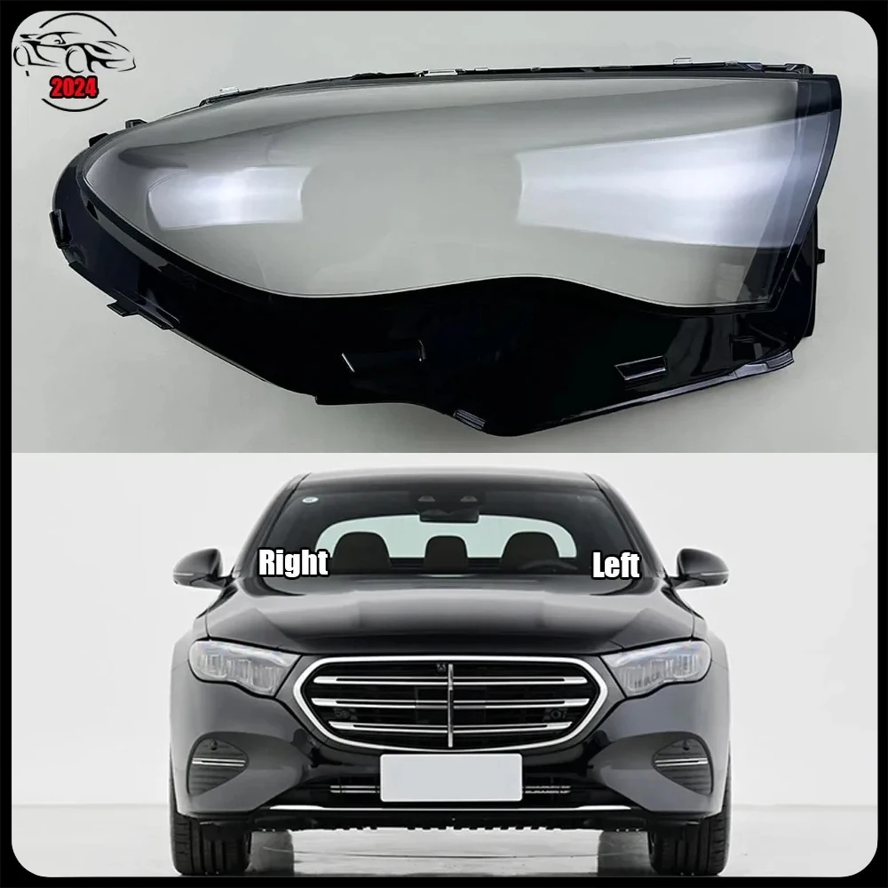 

For Mercedes-Benz E-Class W214 2024 Front Headlight Lens Lamp Transparent Shade Shell Light Lampshade Cover