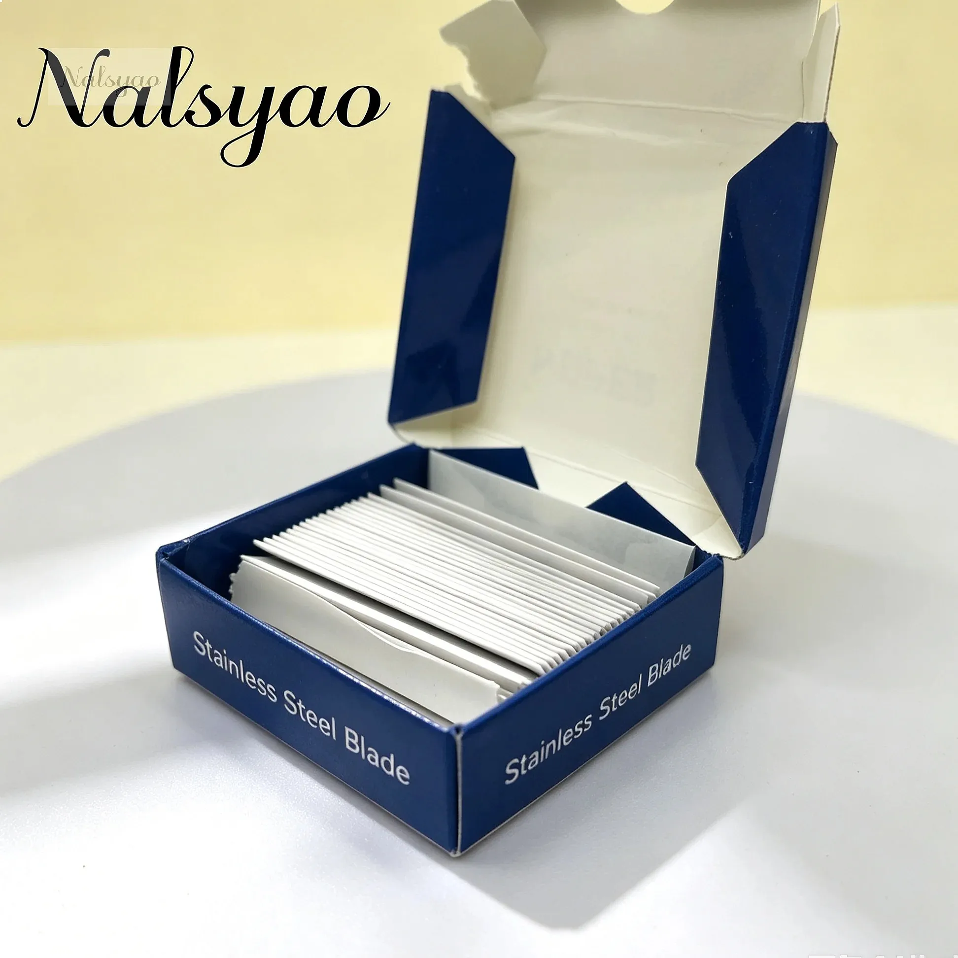 Barber Shaving Tools 10/100PCS Single-Sided Blade Stainless Steel Men Manual Shaver Blades