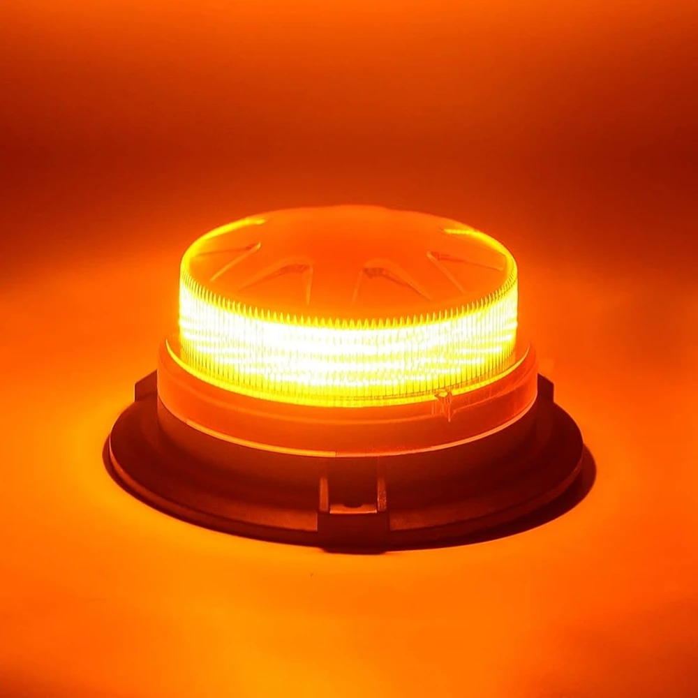 Amber 24 Led Car Strobe Lights, Blue Car Roof Safety Warning Light, LED Emergency Flash Beacon for Forklift Golf Car Trucks