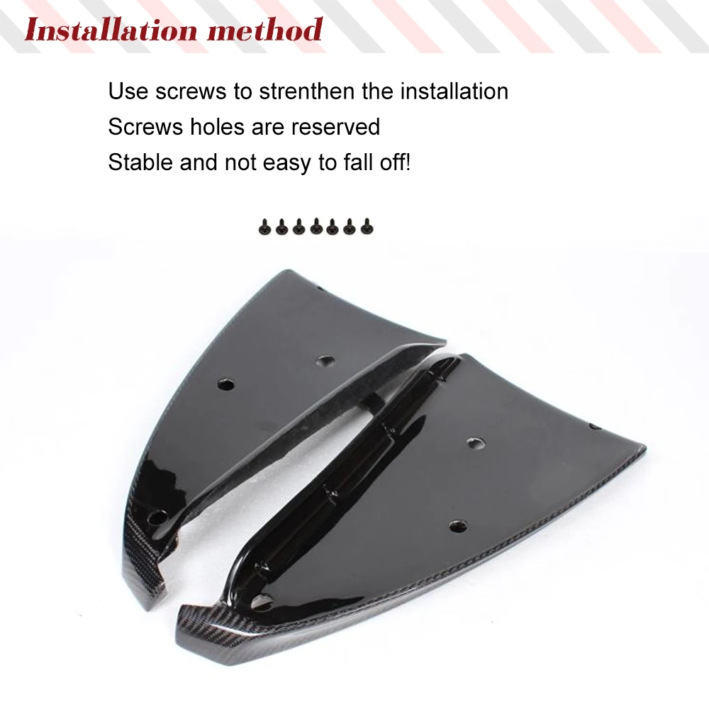 Carbon Fiber Car Front Bumper Lip Splitters Aprons Flaps For BMW 1 Series E87 M Tech M Sport Bumper 2007-2011 Racing Spoiler