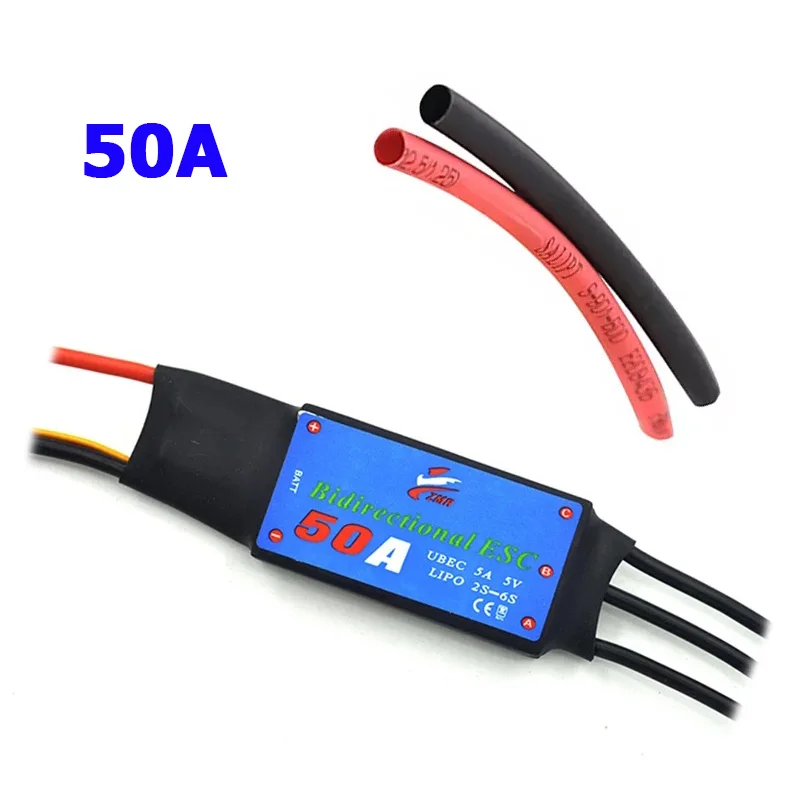Zmr Esc 12A/20A/30A/40A/50A/60A/80A Twee-weg Borstelloze Esc voor Pneumatische Onderwater Propeller Van Afstandsbediening Voertuig