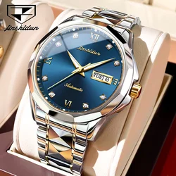 JSDUN Original Waterproof Watch for Men Fashion Trend Wrist Watch Men High Quality Men Tungsten Steel Automatic Mechanical Watch