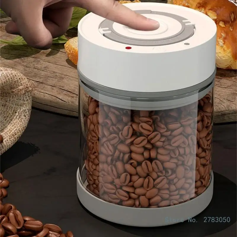 One Button Electric Vacuum Jar Efficient Food Preservation Tank Convenient Vacuuming Airtight Containers for Kitchen