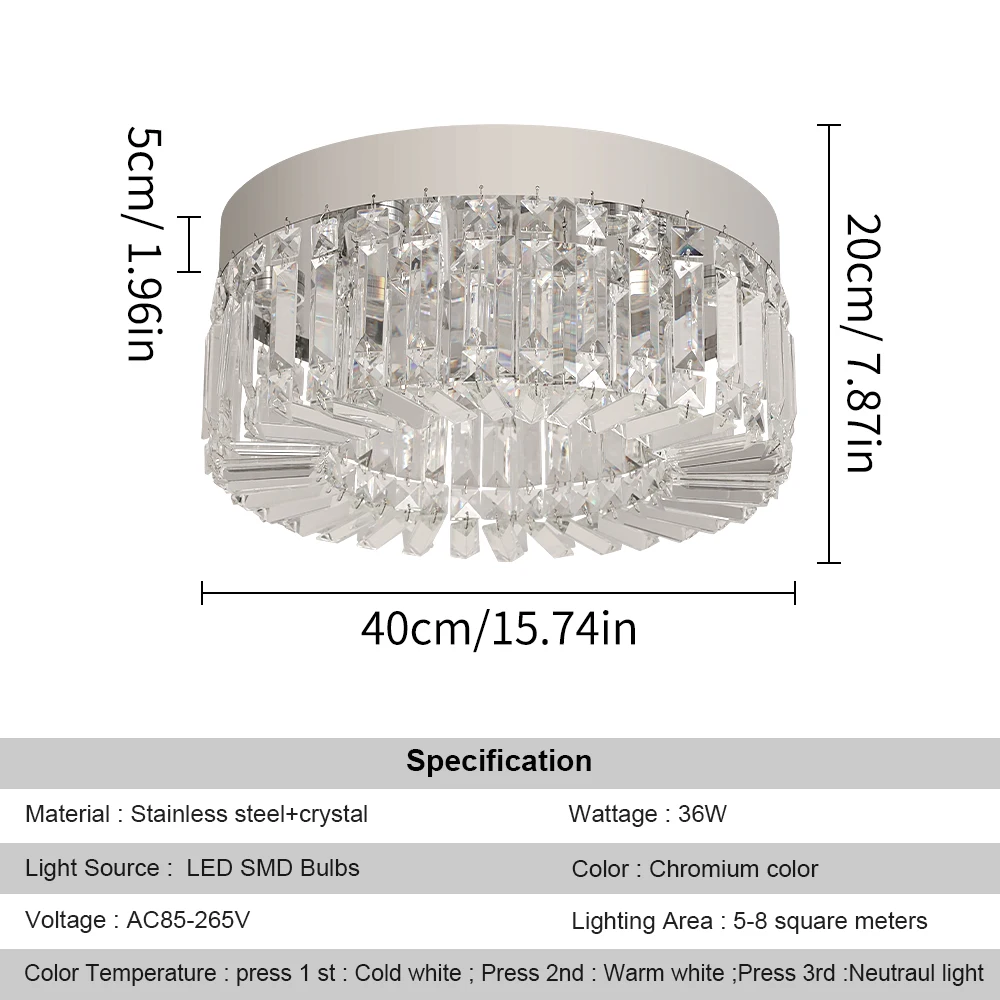 Kristallen plafondlamp woonkamer goud luxe moderne kroonluchters decoratie led-plafondverlichting verlichtingsarmatuur diameter 40 50 cm