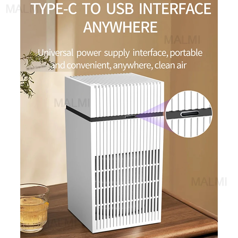 샤오미 Youpin HEPA 휴대용 공기 청정기, Pm2.5 먼지 흡착, 냄새 제거, 꽃가루 알레르기로 인한 간접 연기