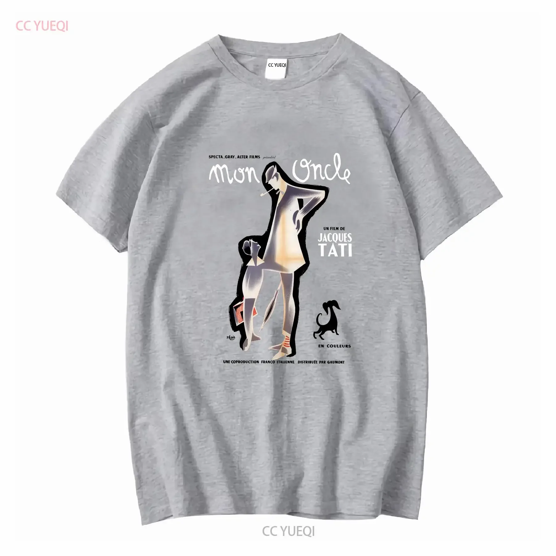 Mon Oncle T Shirt Jacques Tati film apparel French comedy classic fan gift 50s cult movie tee unique vintage cinema merchandise