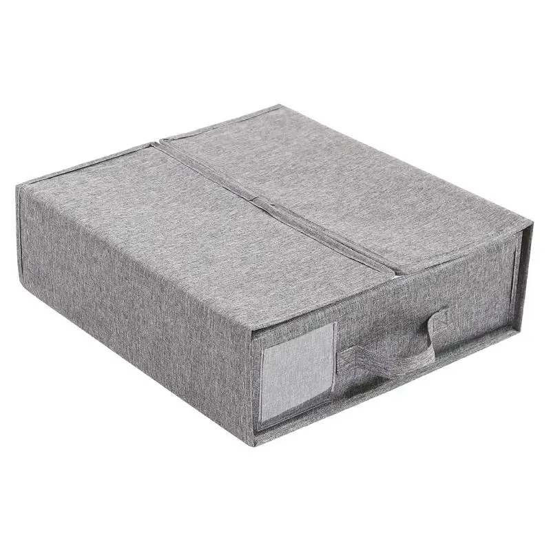 

Portable Sheet Storage Containers With Zipper Dust-proof Foldable Storage Bags versatile Quilt Clothes organizer for Hotel home