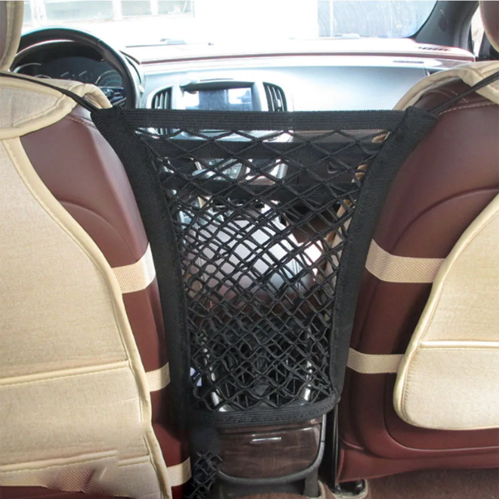 Car Seat Storage Net Pocket Storage Box Car Block Net Storage Bag Seat Back Hanging Bag Car Accessories