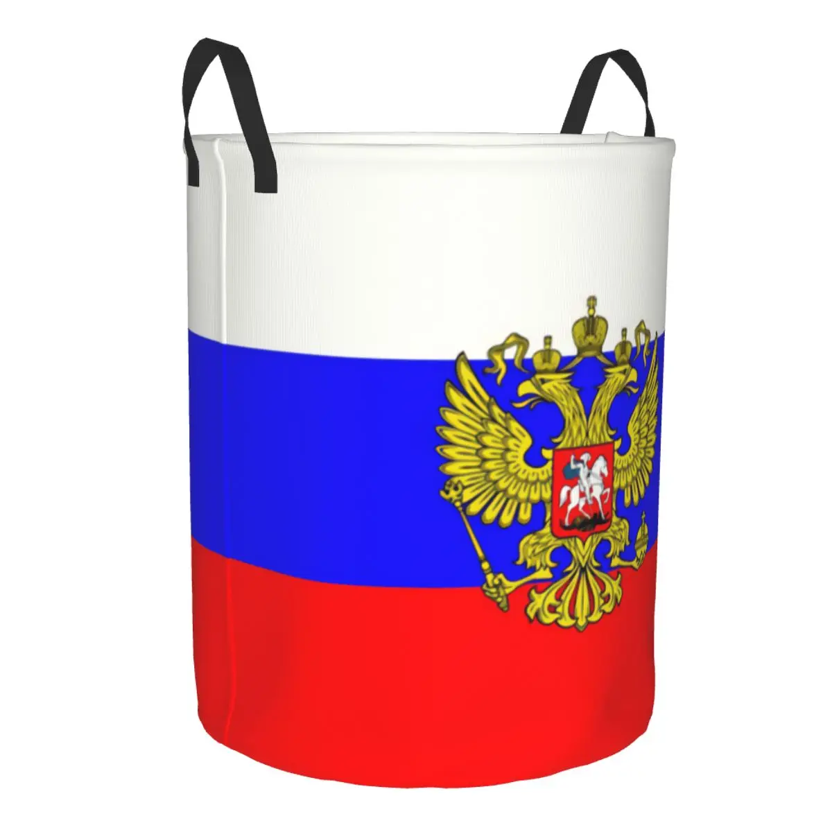 Russian Flag Laundry Basket Collapsible Large Clothes Storage Bin Baby Hamper