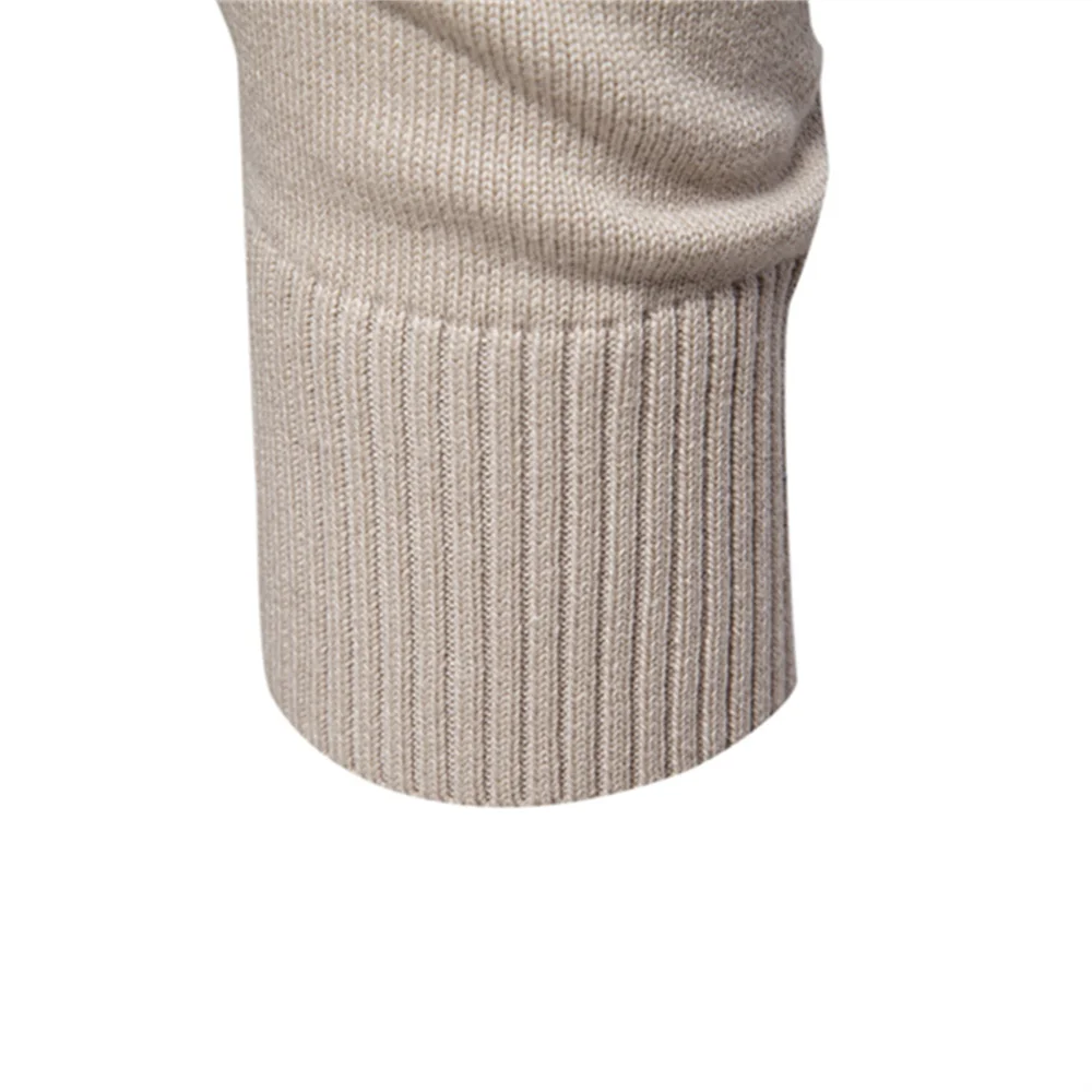 AIOPESON Mens V-neck Solid Cotton Pullover Sweaters Long Sleeve Casual Social Knitted Sweaters for Men