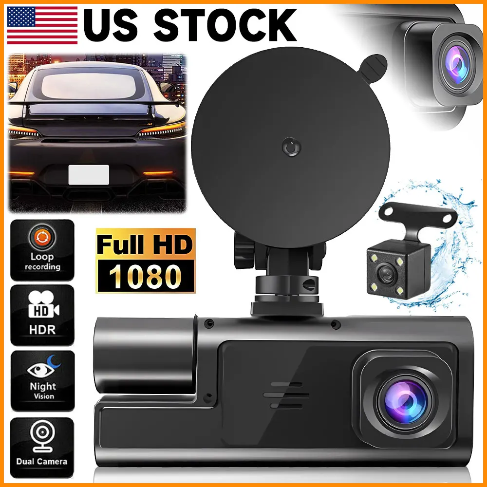 1080P سيارة داش كام 3 قناة الجبهة الخلفية والداخل مع واي فاي DVR مسجل قيادة حلقة تسجيل 24H شاشة ركن السيارة G-الاستشعار