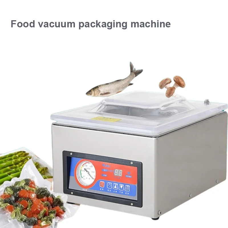 Commercial Vacuum Sealer Packing Machine Food Vacuum Sealing Machine For Kitchen Meat Fruit Bag Packaging Sealer 220V