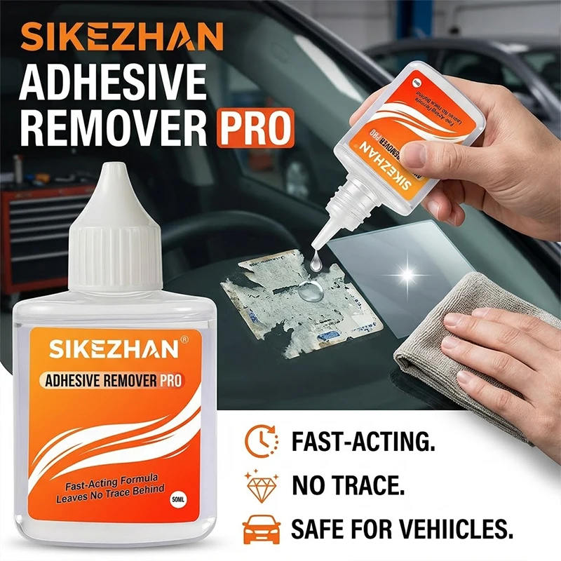 Professional Adhesive Remover Spray Glue Residue Remover for Sticker Label Tape Marks SIKEZHAN 50ml Fast Acting Liquid