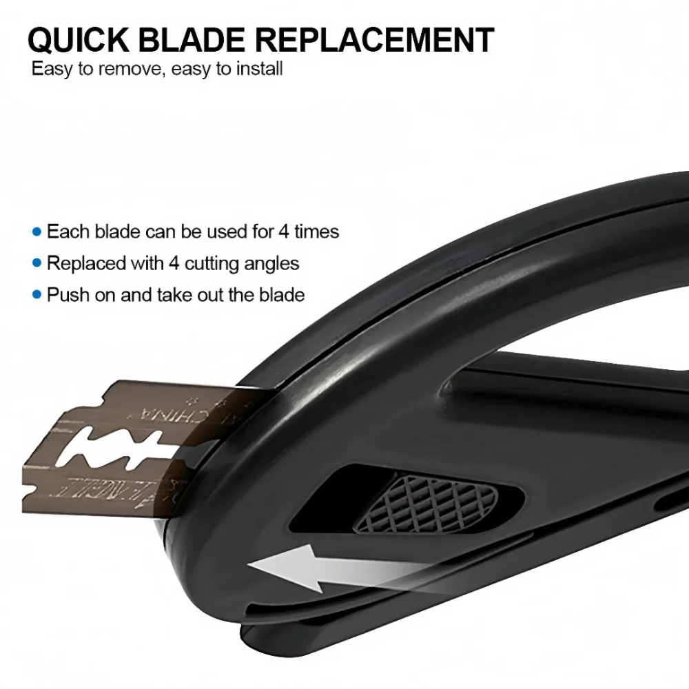 Handheld Vinyl Wrap Film Cutter Knife Safety Wrapping Paper Backing Slitter Carbon Fiber Cutting for Color Changing Film Knife