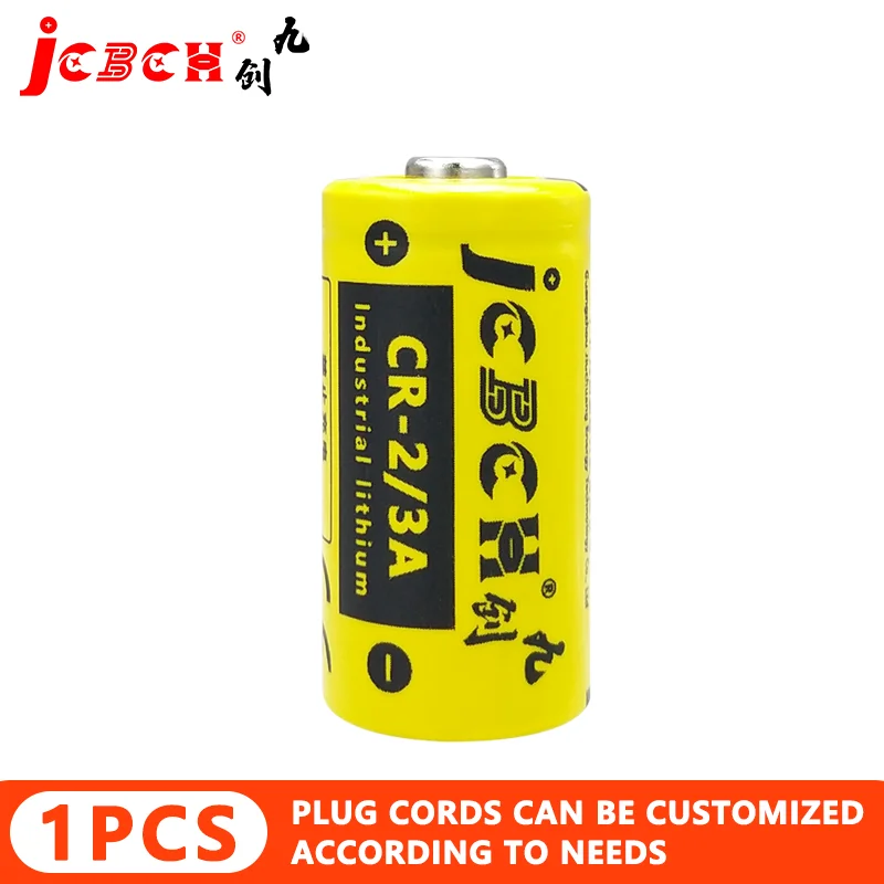 JCBCH CR2/3A Suitable for Fanuc PLC industrial control servo CNC medical equipment BR-2/3A 3V Non-rechargeable battery 3V
