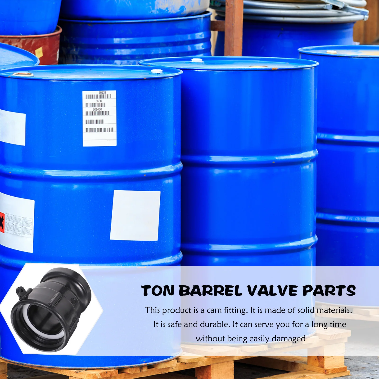 Conector Rápido de 2 Polegadas para Adaptador de Tanque IBC, Acoplamento de Plástico Durável, Conector Sem Vazamento