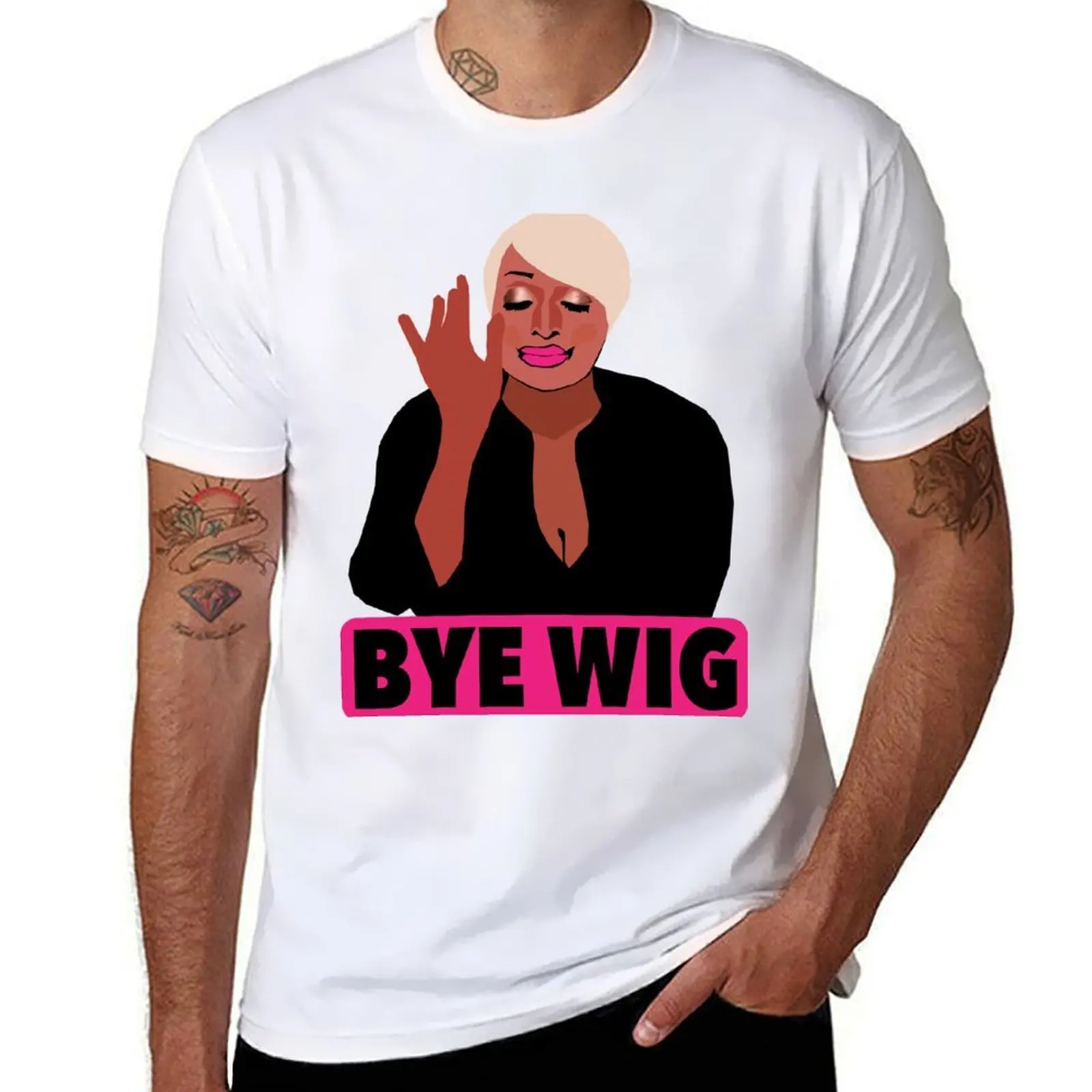 

NENE LEAKES|Bye Wig|RHOA(Real Housewives of Atlanta) T-Shirt Lightweight Sport Basic T-Shirt