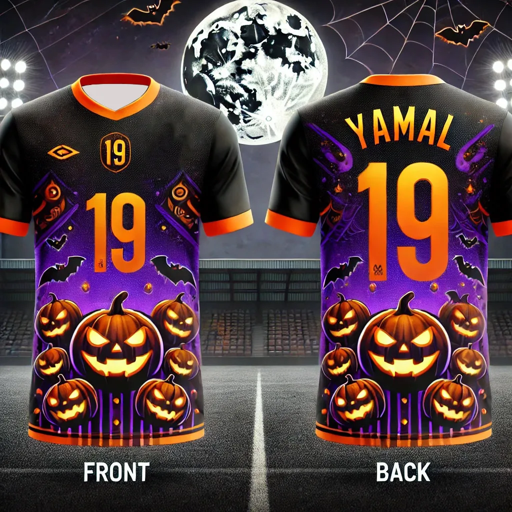 

Christmas Pumpkin T-shirt NO.19 Football Jersey Summer Men's Summer T-shirt Short Sleeve O-neck Printing T-shirt
