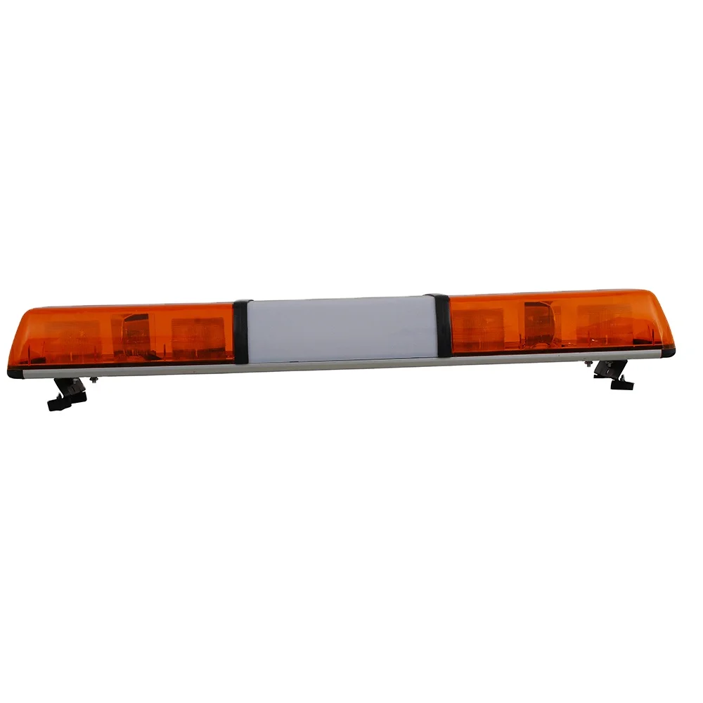 Advanced Light Emitting Diode Warning Light Bar Strobe Light, DC12V or 24v Amber 120cm Four Light Emitting Diode Beacons in 48