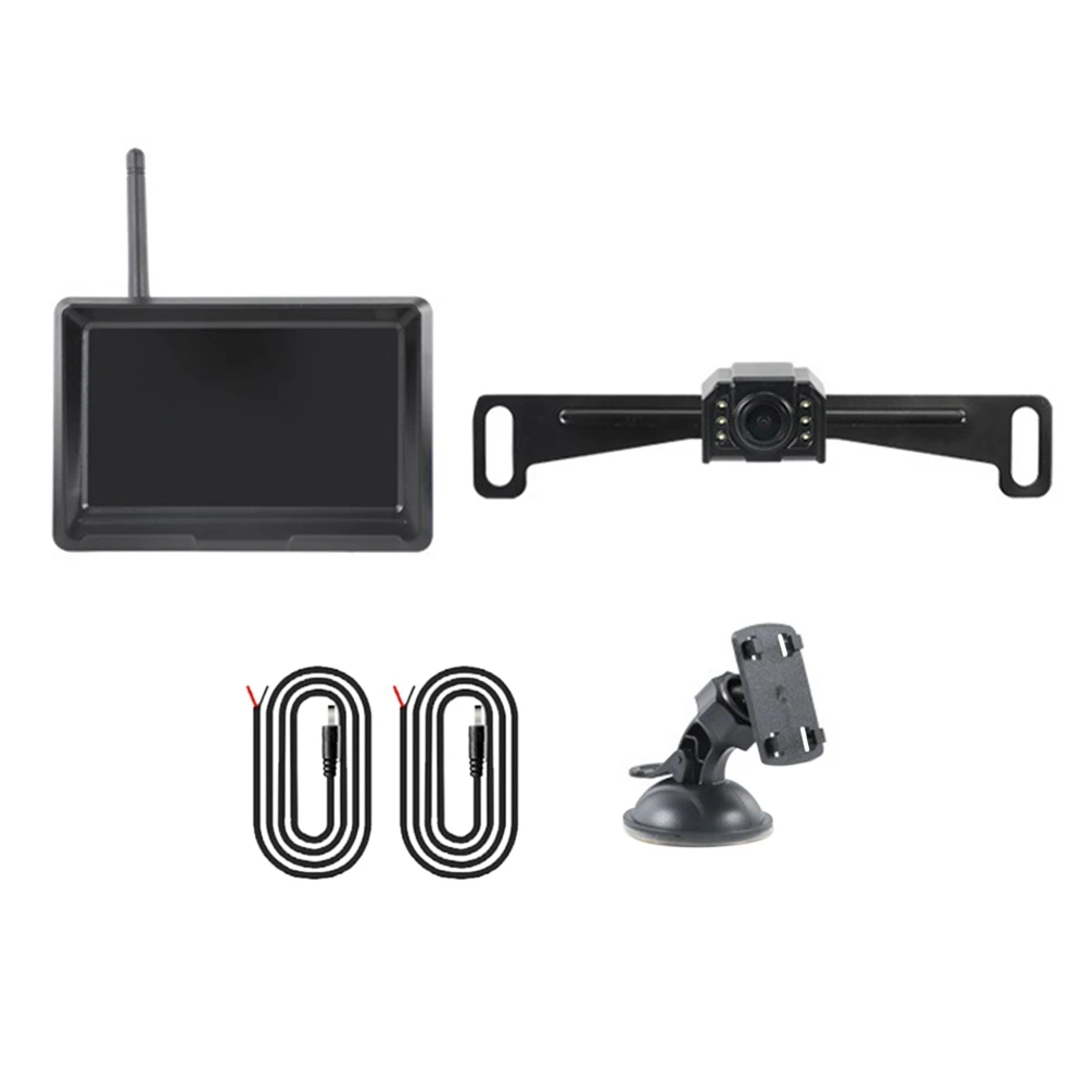 

Car Monitor Parking System Rear View Color Display 5 Inch 2.4G Wireless Signal Reversing Image with HD Reverse Camera