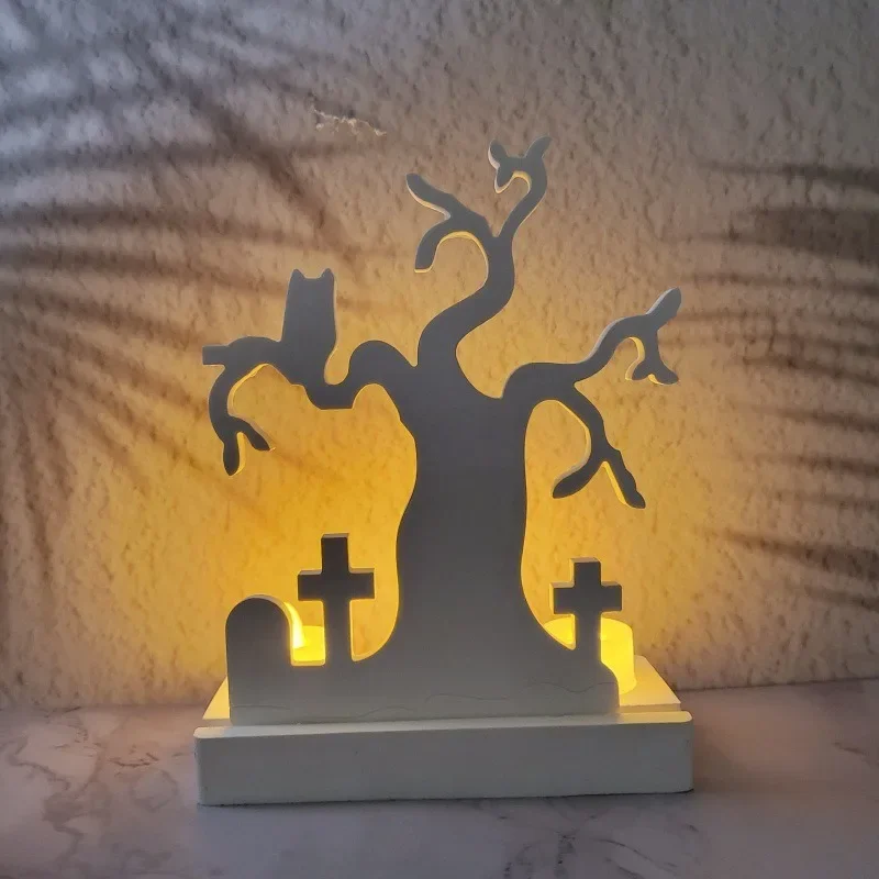 

Halloween Gift Crucifix Inserts Plaster Silicone Mold DIY Candle Holder Desktop Decoration Resin Molds Home Decoration Storage