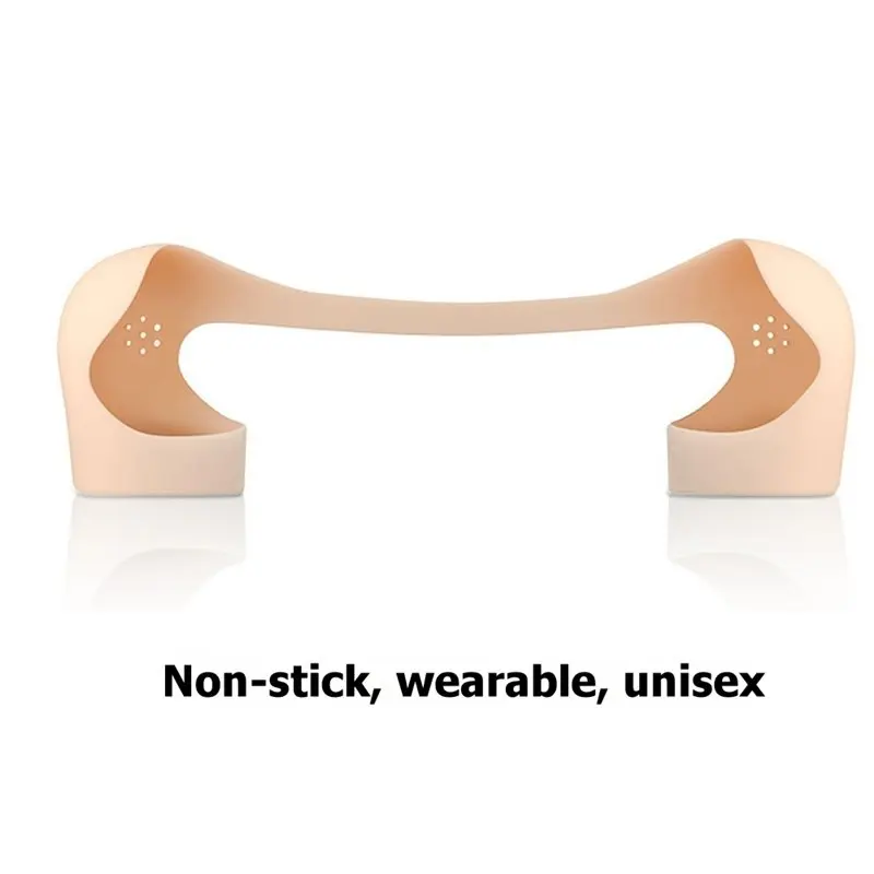 B23B Reusable Silicone Non-Slip Shoulder Pads For Women Men Right-Angle Anti-Sloping Shoulder Pad Shoulder False L