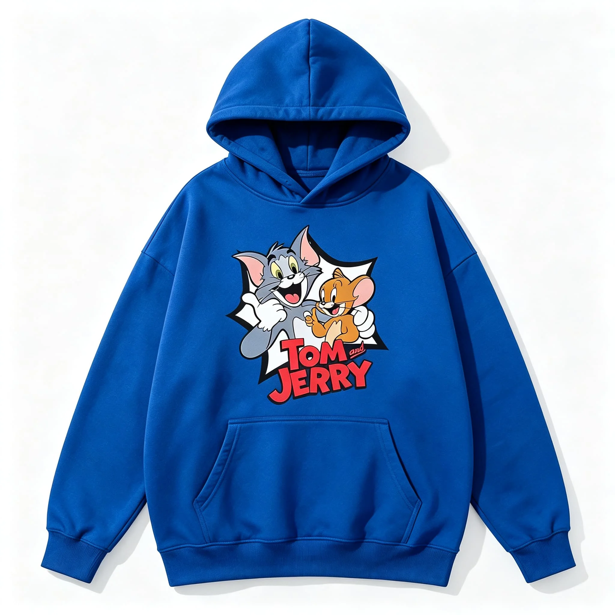 Tom und Jerry Hoodie Herren Cartoon Grafik Sweatshirt Winter Casual Streetwear Oversized Pullover Unisex Paar Mode Hoodie – Detail 14