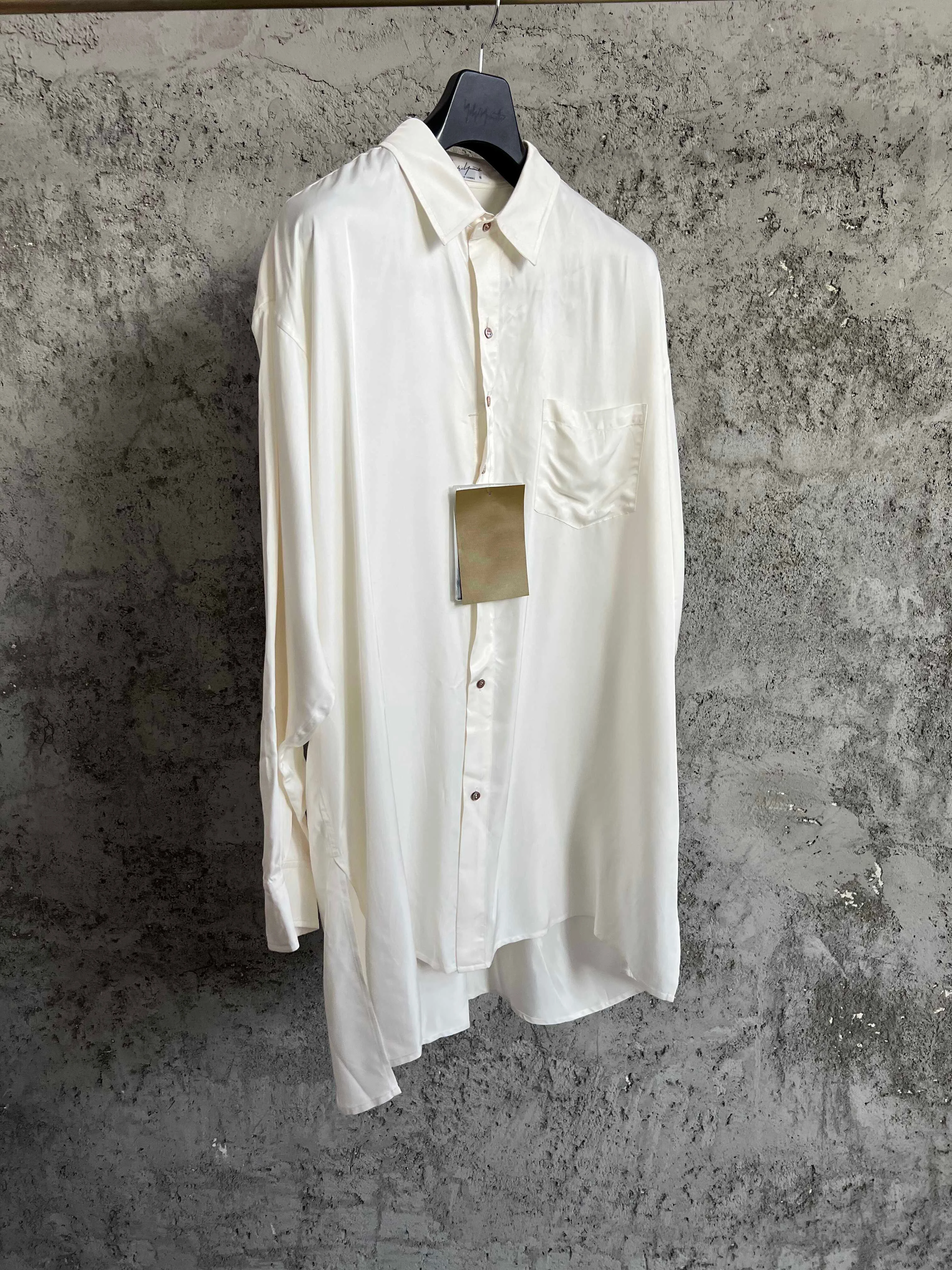 TOP-YAMAMOTO original design, long front and short back employee uniforms, black and white shirts for both men and women, pure c